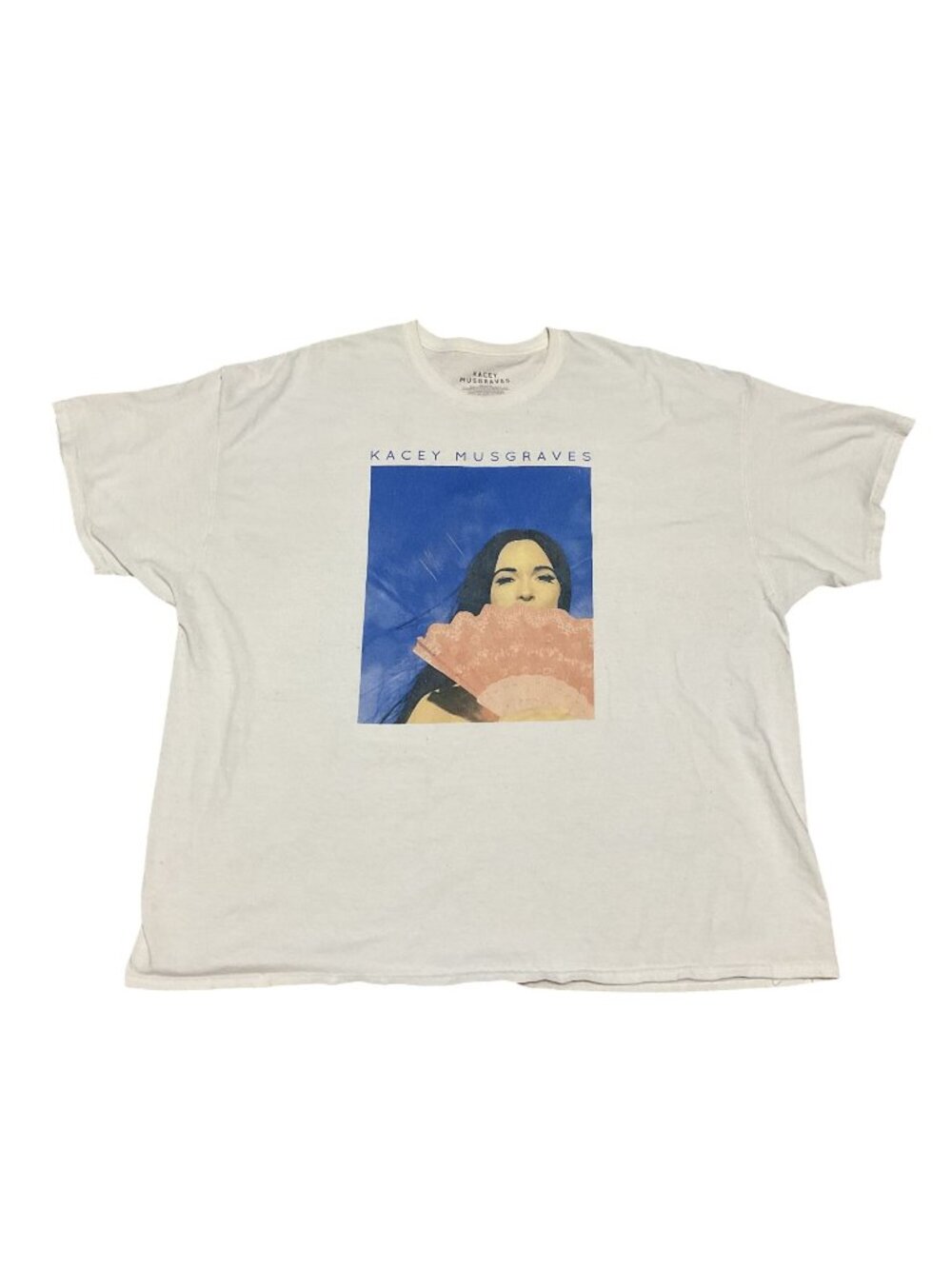 Kacey Musgraves White Graphic T-Shirt 3XL 100% Cotton Country Music Star Merchan
